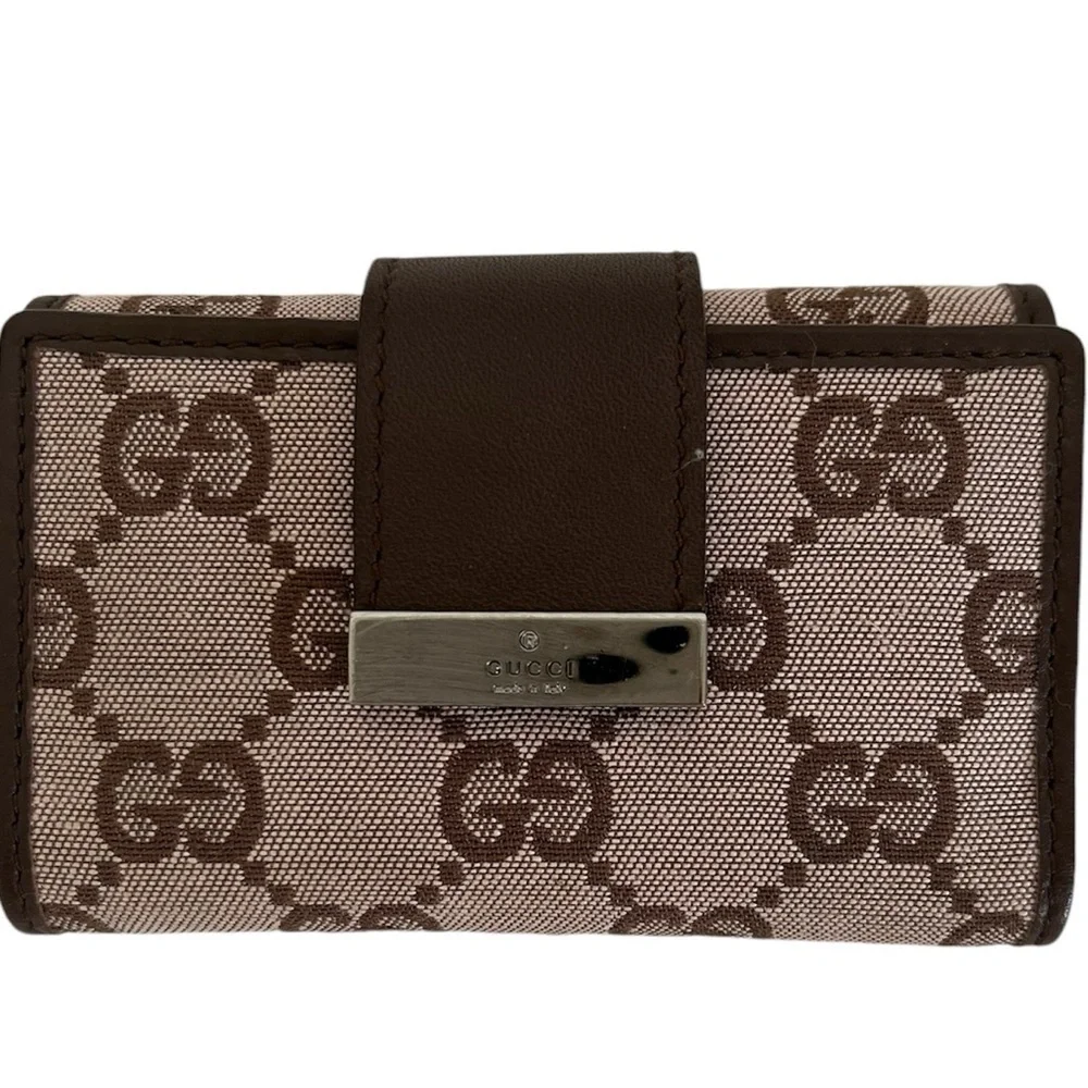 Gucci GG Monogram Six Key Case Italy Vintage